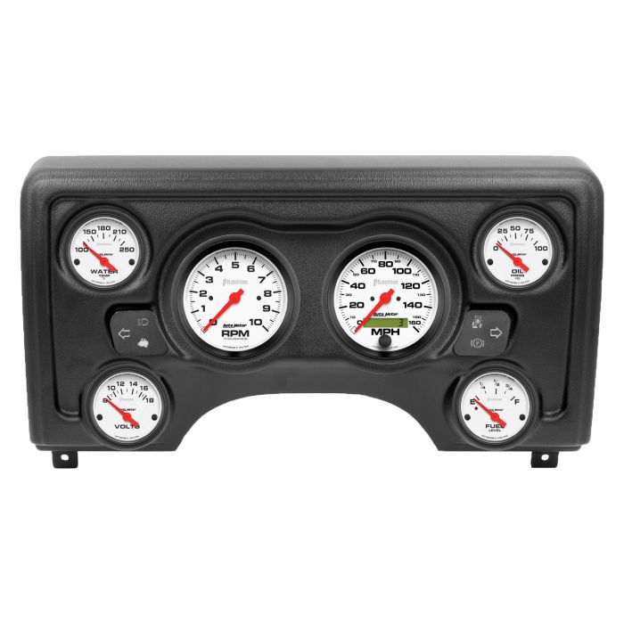 Autometer Phantom Direct Fit Dash Kit 97-06 Jeep TJ (2 x 3-3/8in. / 4 x 2-1/16in.) - 90011-09