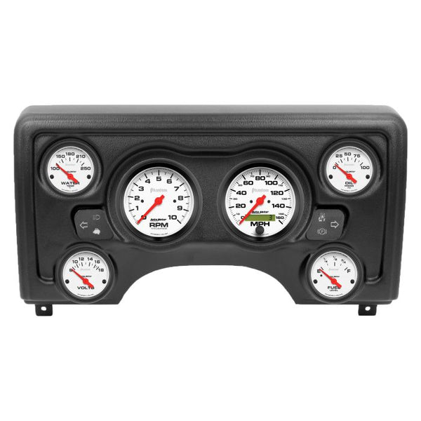 Autometer Phantom Direct Fit Dash Kit 97-06 Jeep TJ (2 x 3-3/8in. / 4 x 2-1/16in.) - 90011-09