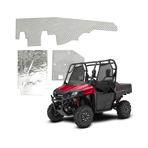DEI 14-20 Honda Pioneer 700 Heat Shield Kit - 902110 for 2014-2021 Honda SXS700M2 Pioneer 700 - front view