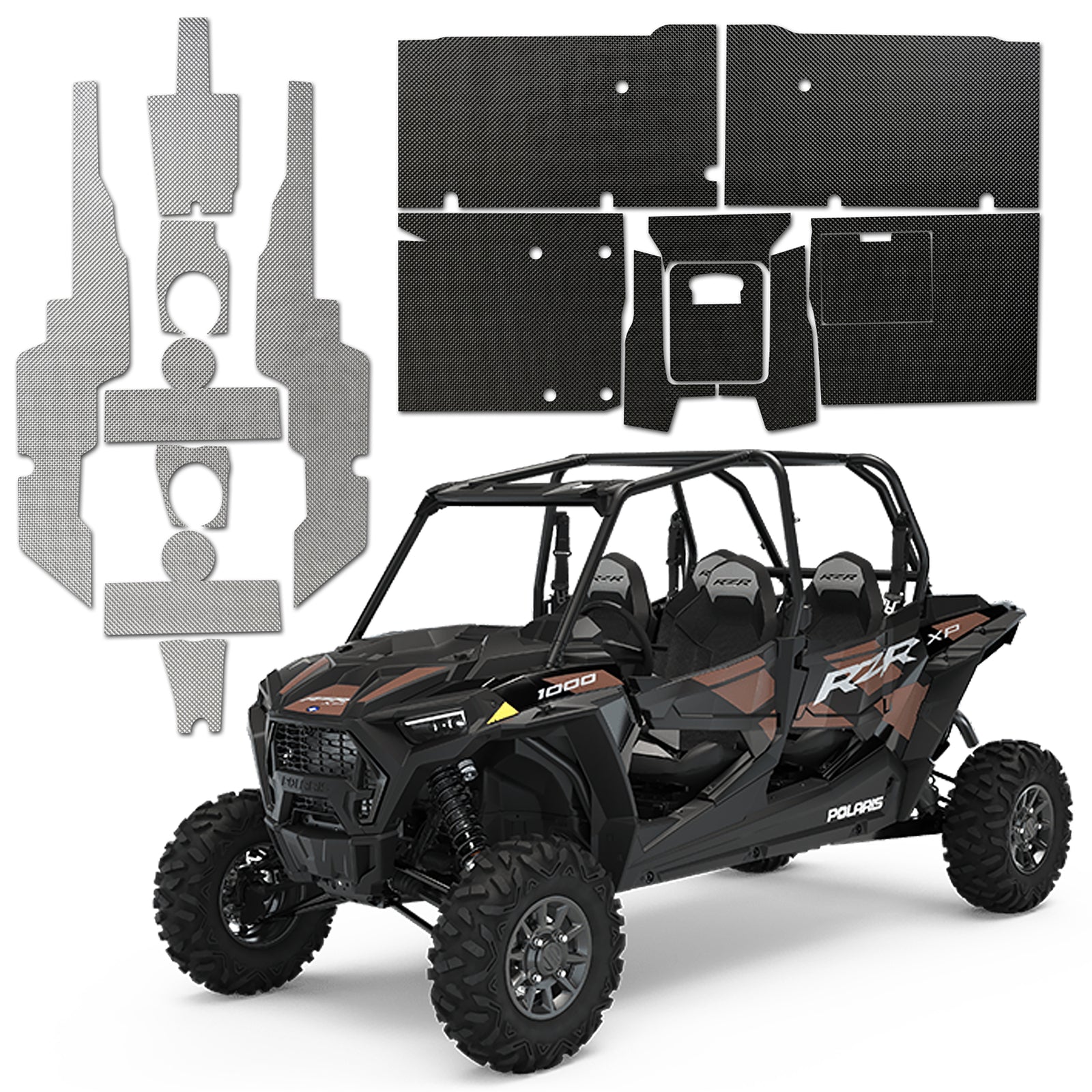 DEI 19-22 Polaris RZR XP 4 1000/RZR XP 4 Turbo/RZR Turbo 4 S Complete Heat Control Kit - 902407 by DEI - front view