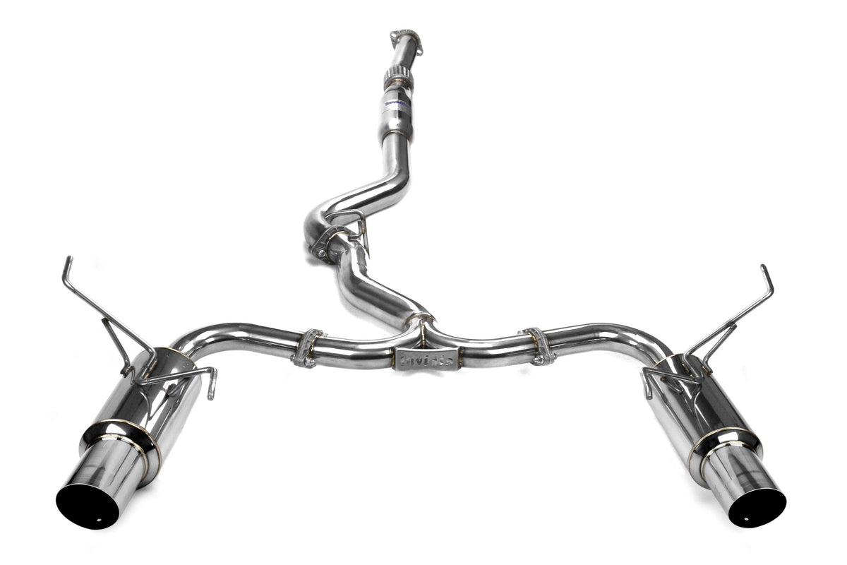 Invidia 15+ Subaru WRX/STI 4dr N1 Twin Outlet Single Layer Tip SS Cat-Back Exhaust - HS15STIGTP