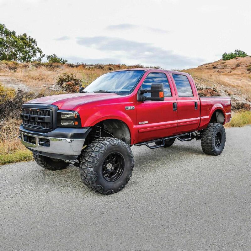 Westin 1999-2016 Ford F-250/F-350/F-450/F-550 Crew Cab Outlaw Drop Nerf Step Bars Textured Black - 20-11335