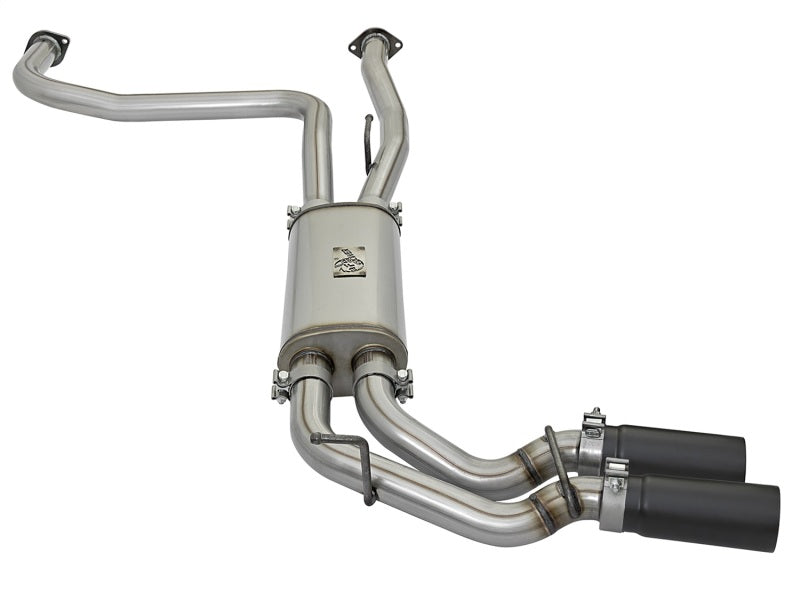 aFe Rebel Series 3in 409 SS Cat-Back Exhaust w/ Black Tips 04-15 Nissan Titan V8 5.6L - 49-46124-B