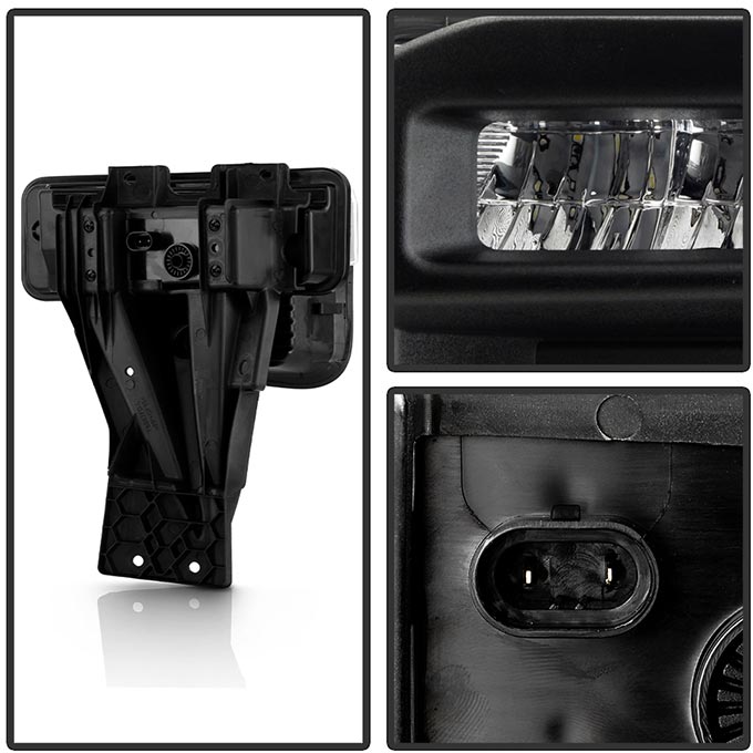 Spyder 20-22 Ford F250/F350 Super Duty OEM Full LED Fog Lights W/ Switch - Clear - 9051135