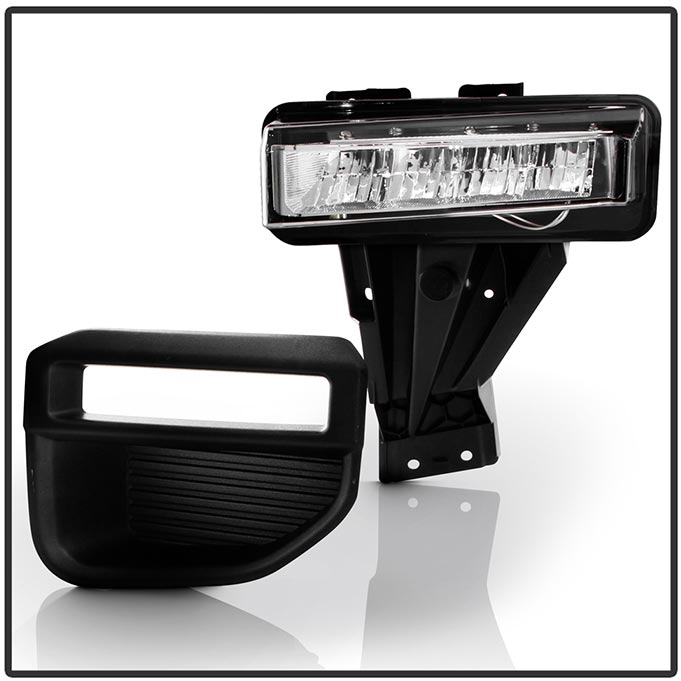 Spyder 20-22 Ford F250/F350 Super Duty OEM Full LED Fog Lights W/ Switch - Clear - 9051135