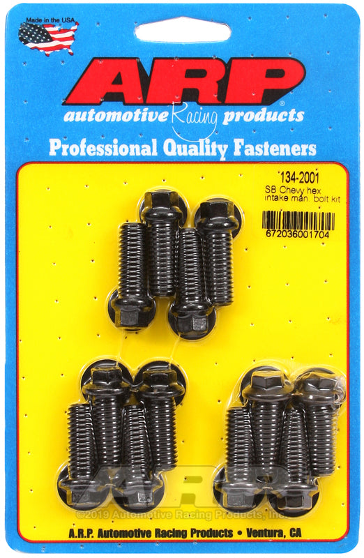 ARP SBC Hex Intake Manifold Bolt Kit - 134-2001