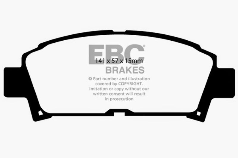 EBC 93-95 Toyota MR2 2.0 Turbo Greenstuff Front Brake Pads - DP2995