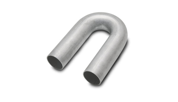 Vibrant 180 Degree Mandrel Bend 1.50in OD x 2in CLR 304 Stainless Steel Tubing - 18182 by Vibrant - front view