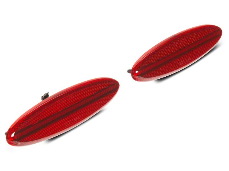 Raxiom 97-04 Chevrolet Corvette C5 Axial Series LED Rear Side Markers- Red - CV4595 - front view