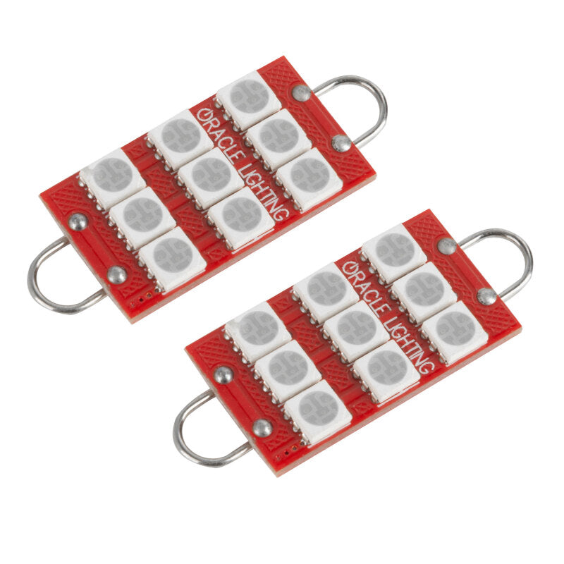 Oracle 44MM 6 LED 3 Chip - Loop Festoon Bulbs (Pair) - Red SEE WARRANTY - 5209-003