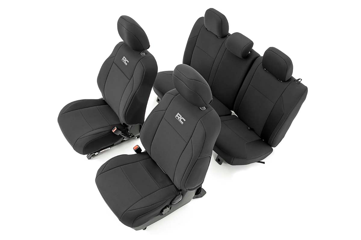 Seat Covers | FR &amp; RR | Double Cab | Toyota Tacoma 2WD/4WD (2016-2023)