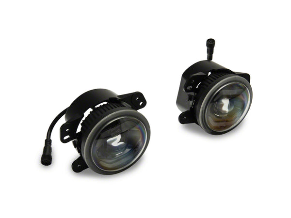 Raxiom 10-23 Jeep Wrangler JK & JL Axial Series LED DRL Fog Lights - J127019 for 2007-2026 Jeep Wrangler - front view