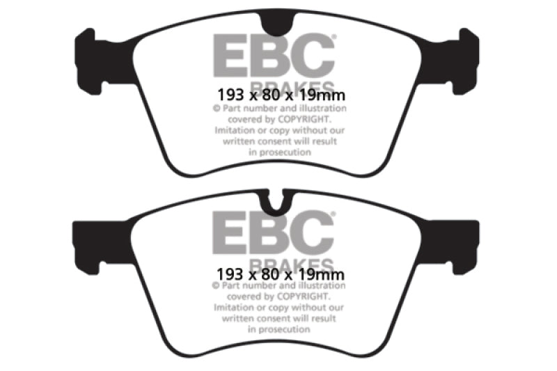 EBC 08-10 Mercedes-Benz GL320 3.0 TD (373mm Front Rotors) Yellowstuff Front Brake Pads - DP41860R