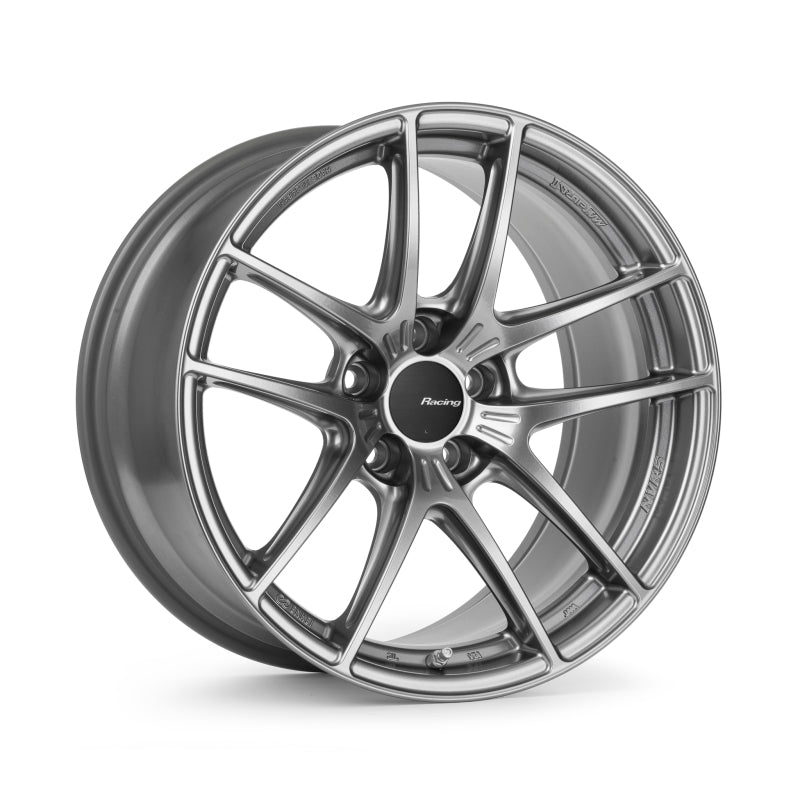Enkei NVR5 18x8.5in / 5x112 BP / ET43 / 66.5mm Bore - Dark Hyper Silver Wheel - 562-885-4443DHS