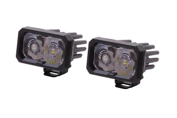 Diode Dynamics Stage Series 2 In LED Pod Pro - White Spot Standard ABL (Pair) - DD6419P by Diode Dynamics - front view