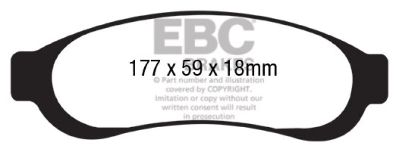 EBC 05-07 Ford F350 (inc Super Duty) 5.4 DRW 2WD Extra Duty Rear Brake Pads - ED91779