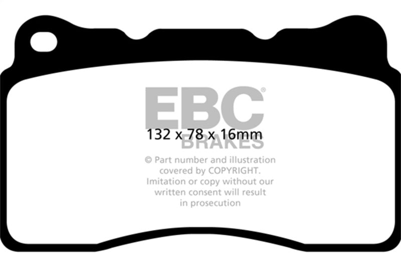 EBC 2016+ Cadillac CT6 2.0L Turbo Yellowstuff Front Brake Pads - DP42093R