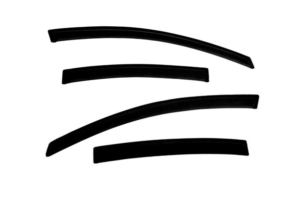 AVS 07-12 Nissan Sentra Ventvisor Outside Mount Window Deflectors 4pc - Smoke - 94165 for 2007-2012 Nissan Sentra - front vie