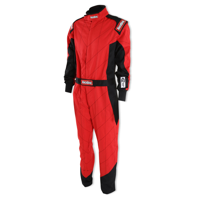 RaceQuip Red Chevron-1 Suit - SFI-1 Medium - 130913RQP