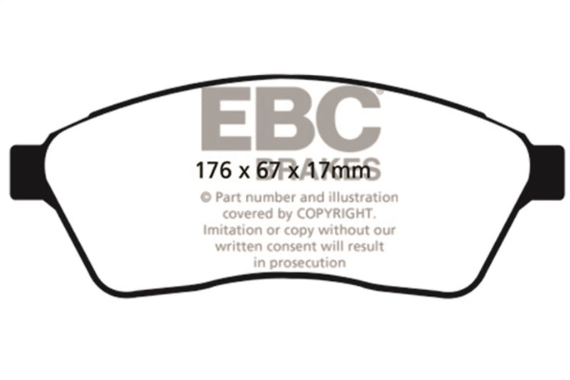 EBC 10-11 Cadillac SRX 2.8 Turbo Ultimax2 Front Brake Pads - UD1422