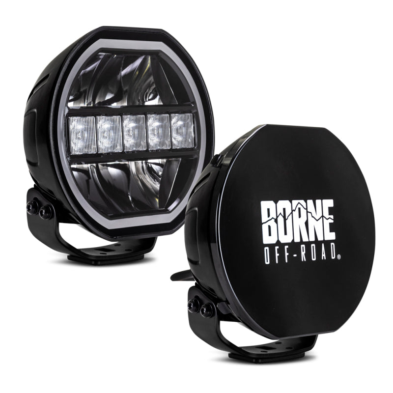 Borne Off-Road Light (Kit of 2) 7in Round - BNLT-RD7-2