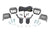 LED Light Kit | Cage Mount | 2" Chrome Pair | Wide Angle | Honda Pioneer 1000 