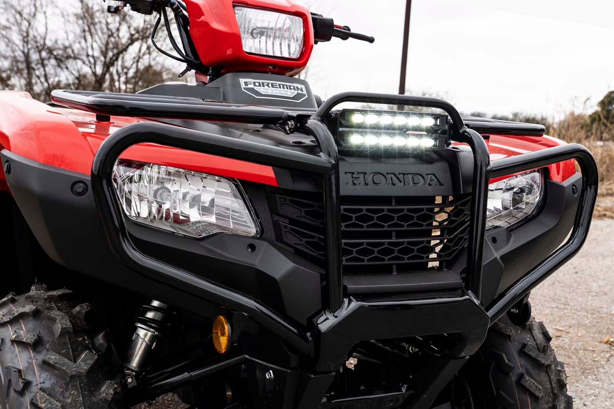 LED Light Kit | Bumper Mount | 6&quot; Black Slimline Pair | Honda Foreman