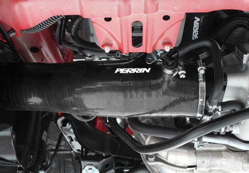 Perrin 2015+ Subaru WRX Black 3in Turbo Inlet Hose w/ Nozzle - PSP-INT-424BK