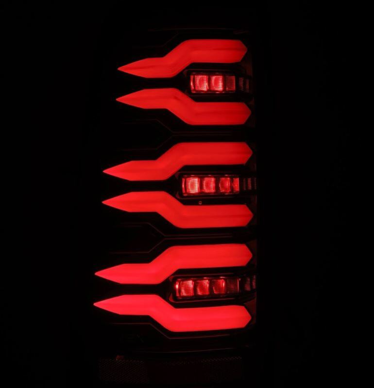AlphaRex 99-06 Chevrolet Silverado/99-06 GMC Sierra LUXX-Series LED Tail Lights - Black - 620006