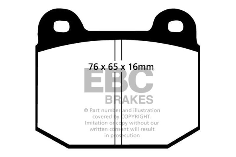 EBC 87-92 Alfa Romeo 75 1.6 Greenstuff Front Brake Pads - DP2197