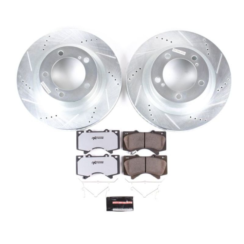 Power Stop 16-18 Lexus LX570 Front Z36 Truck & Tow Brake Kit - K2952-36 for 2008-2022 Toyota Sequoia - front view