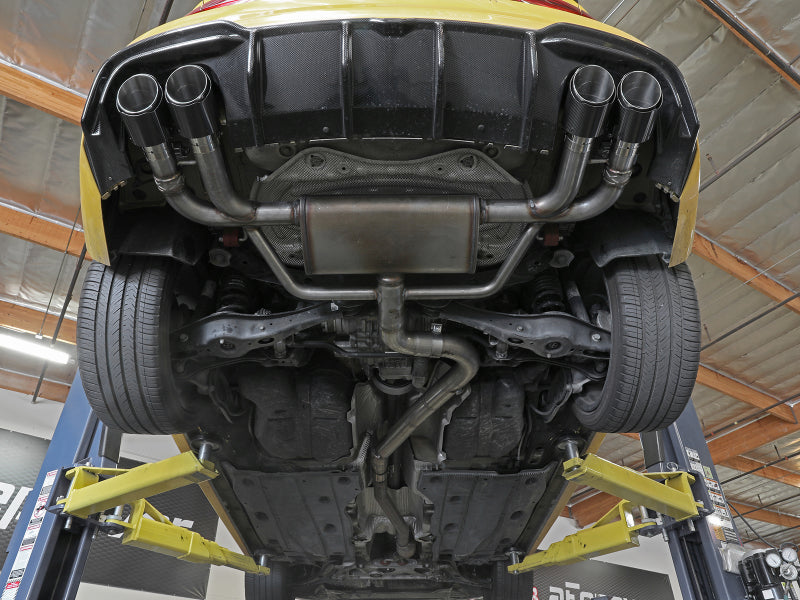 aFe MACHForce XP 3in-2.5in 304SS Exhaust Cat-Back 15-20 Audi S3 L4-2.0L (t) - Black Tips - 49-36442-B
