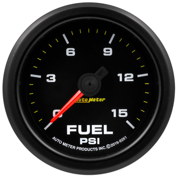 Autometer Extreme Environment 2 1/16in 15psi Fuel Pressure Gauge Stepper Motor w/ Warn - 9261