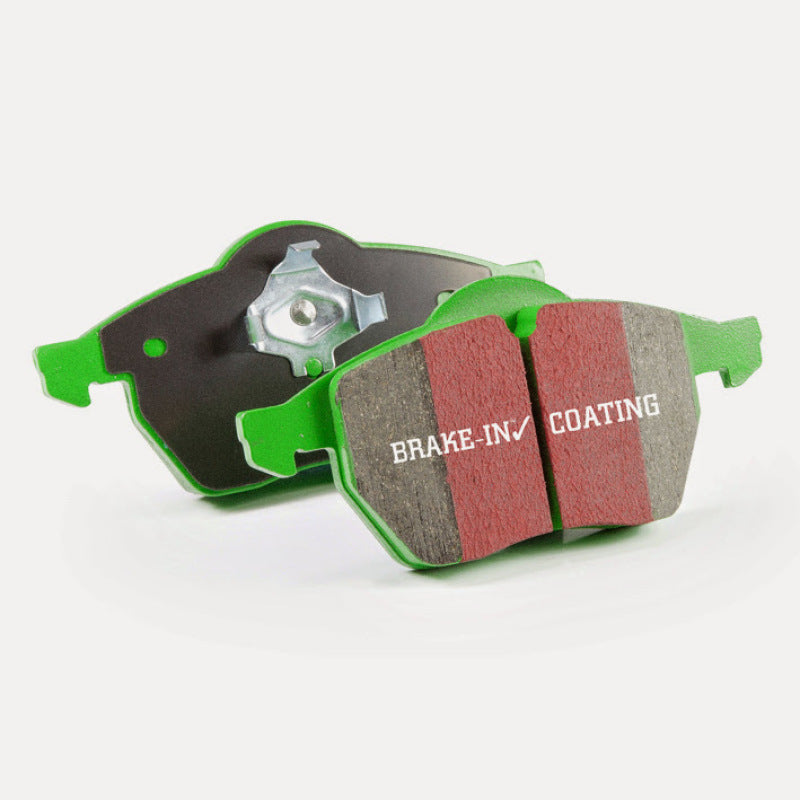 EBC 2021+ Ford F-150 2WD/4WD 2.7TT/3.5TT Greenstuff Rear Brake Pads - DP63142 for 2021-2026 Ford F 150 - front view