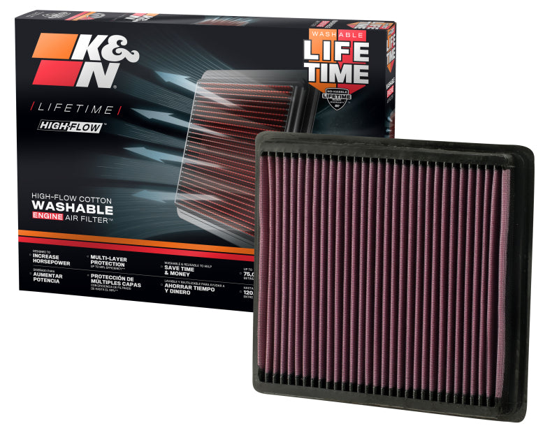 K&N Replacement Air Filter CHRYSLER SEBRING 2.0L-L4; 2007 - 33-2373
