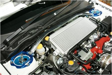 Cusco Strut Bar OS Front GH8-GRB GVB SH5 FORESTER Impreza WRX/STi - 692 540 A for 2008-2021 Subaru WRX STI - front view