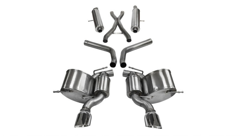 Corsa 2012-2013 Jeep Grand Cherokee 6.4L V8 Polished Sport Cat-Back Exhaust - 14466