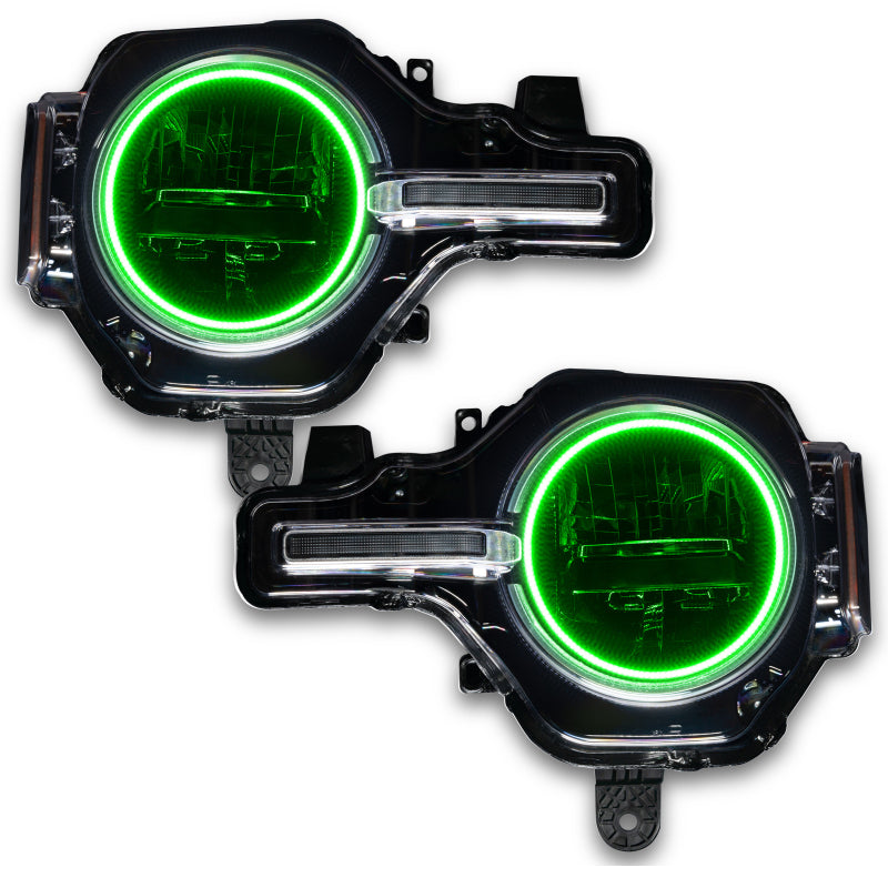 Oracle 2021 Ford Bronco Base Headlight LED Halo Kit - ColorSHIFT - w/ RF Controller SEE WARRANTY - 1470-330