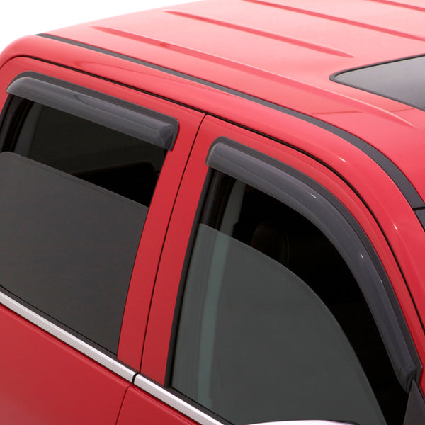 AVS 00-04 Nissan Frontier Crew Cab Ventvisor Outside Mount Window Deflectors 4pc - Smoke - 94627 for 2000-2004 Nissan Frontie