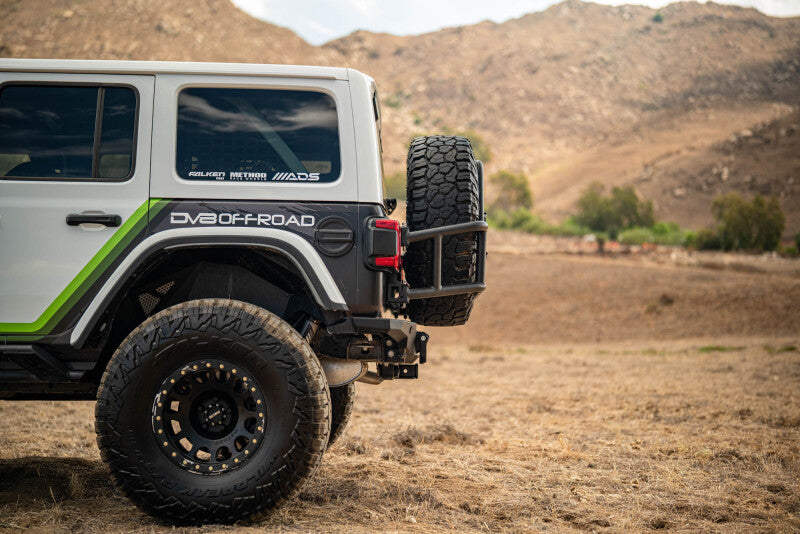 DV8 18-25 Jeep Wrangler JL Body Mounted Tire Carrier - TCJL-14