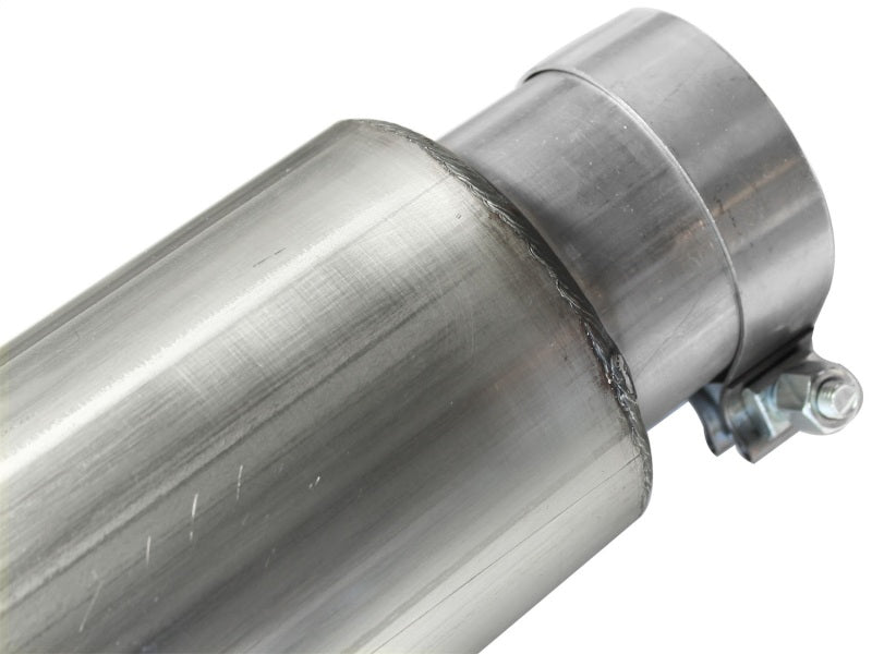 aFe MACHForce XP 5in DPF-Back Stainless Steel Exh Sys, Black tip,Ford Diesel Trucks 08-10 V8-6.4L - 49-43054-B
