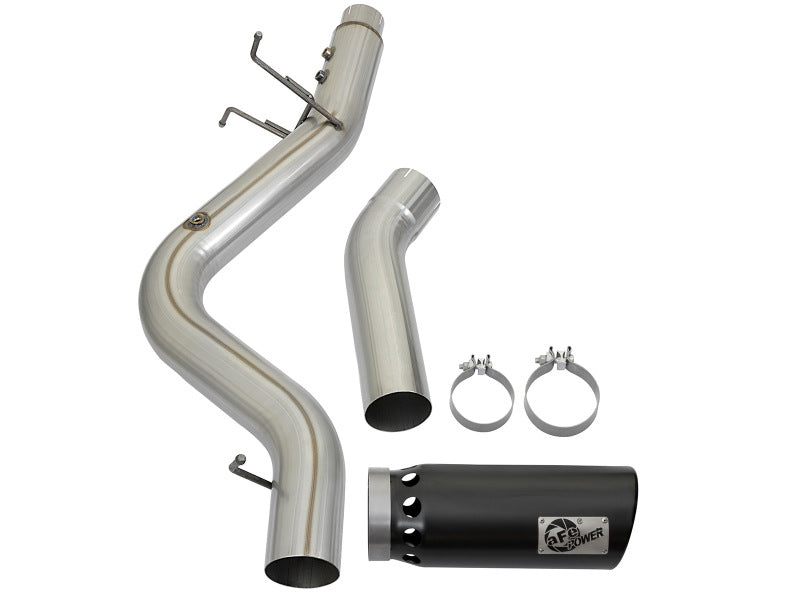 aFe ATLAS 5in DPF-Back Aluminized Steel Exhaust System GM Diesel Trucks 2017 V8 6.6L (td) L5P - 49-04085-B