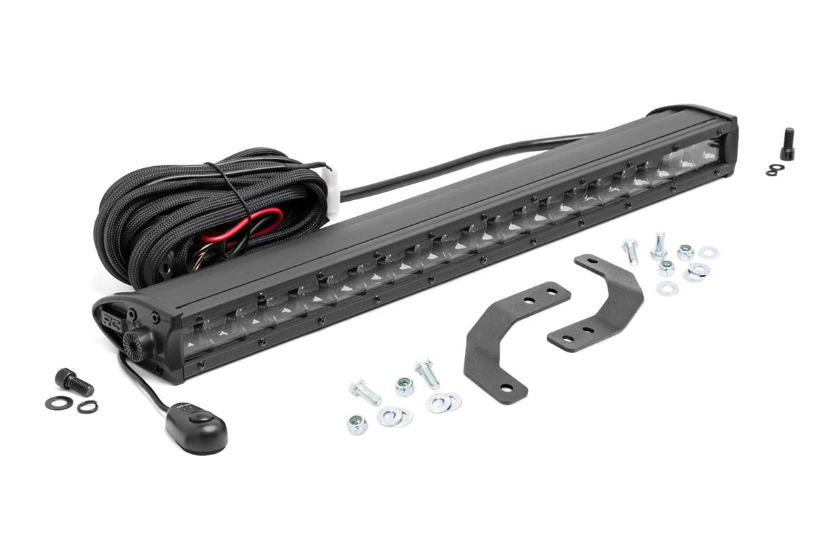 LED Light Kit | Under Bed Mount | 20&quot; Black Single Row | Polaris Ranger XP 1000 