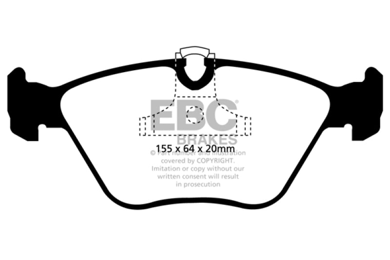 EBC 04-06 BMW X3 2.5 (E83) Ultimax2 Front Brake Pads - UD946