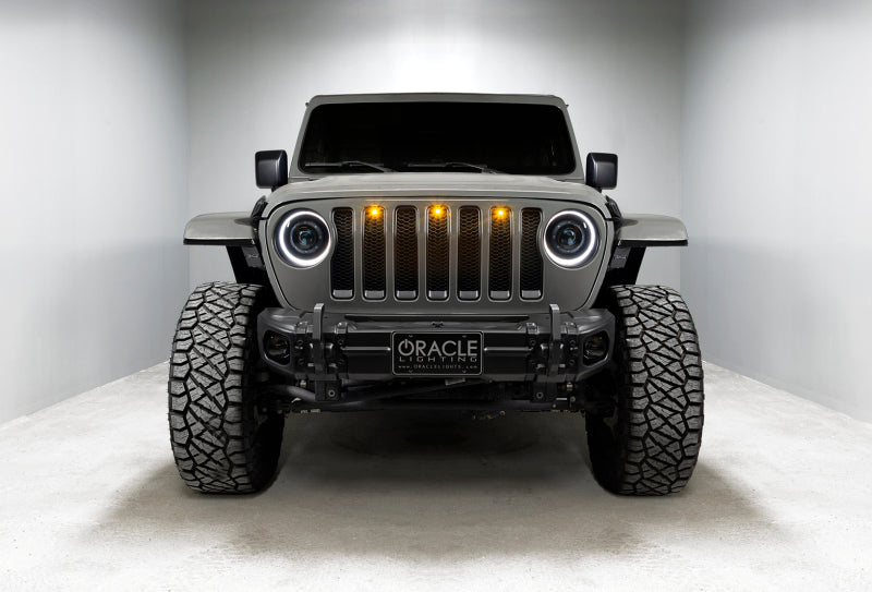 Oracle Jeep JL/Gladiator JT Oculus Bi-LED Projector Headlights - Amber/White Switchback SEE WARRANTY - 5839-023