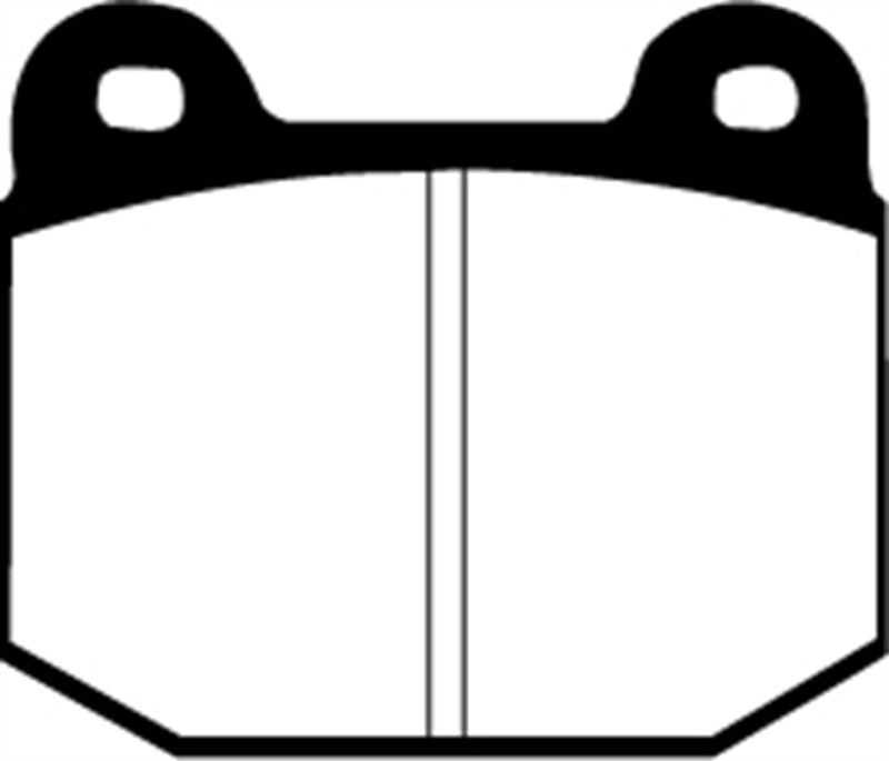 EBC 87-92 Alfa Romeo 75 1.6 Ultimax2 Front Brake Pads - UD109 for 1978-1991 Morgan Plus 8 - detail view