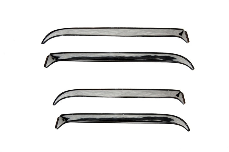 AVS 87-91 Ford LTD Crown Victoria Ventshade Front &amp; Rear Window Deflectors 4pc - Stainless - 14088