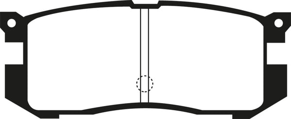 EBC 89-92 Ford Probe 2.2 Ultimax Rear Brake Pads - UD400 for 1989-1993 Ford Probe - detail view