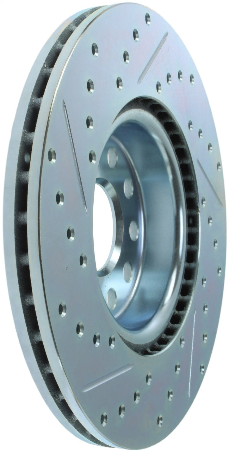 StopTech Select Sport 06-17 Volkswagen Jetta Slotted &amp; Drilled Front Left Rotor - 227.33098L