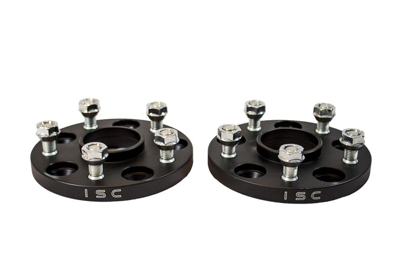 ISC Suspension Nissan 5x114.3 Hub Centric (66 Hub Bore) Wheel Spacers 15mm Black (Pair) - WSNS15B